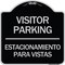 Signmission Bilingual Reserved Parking Visitor Parking Estacionamiento Para Visitas, A-DES-BS-1818-24299 A-DES-BS-1818-24299 - alternate 1